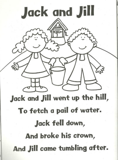 jack and jill coloring pages - photo #15